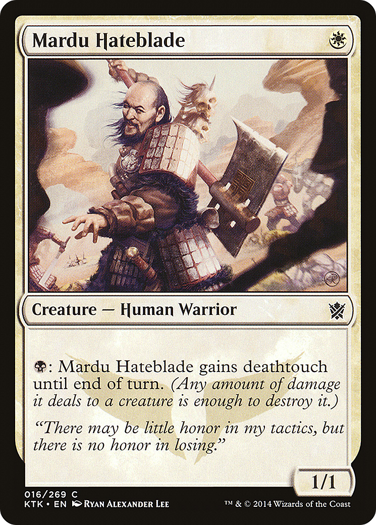 Mardu Hateblade [Khans of Tarkir] | Silver Goblin