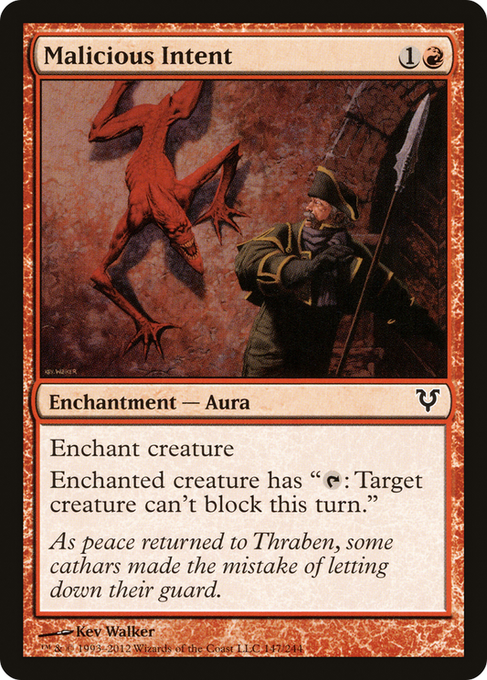 Malicious Intent [Avacyn Restored] Foil