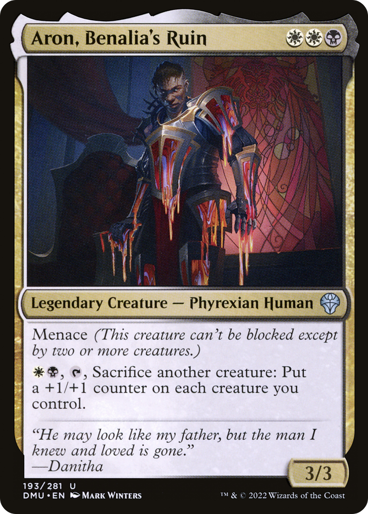 Aron, Benalia's Ruin [Dominaria United] Foil