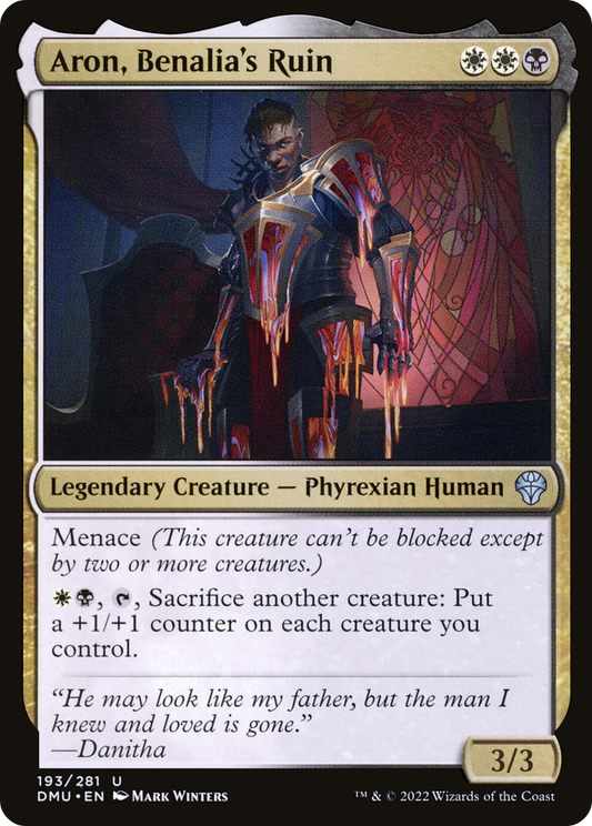 Aron, Benalia's Ruin [Dominaria United] Foil
