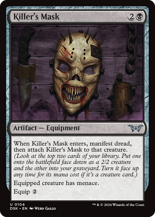 Killer's Mask [Duskmourn: House of Horror] Foil