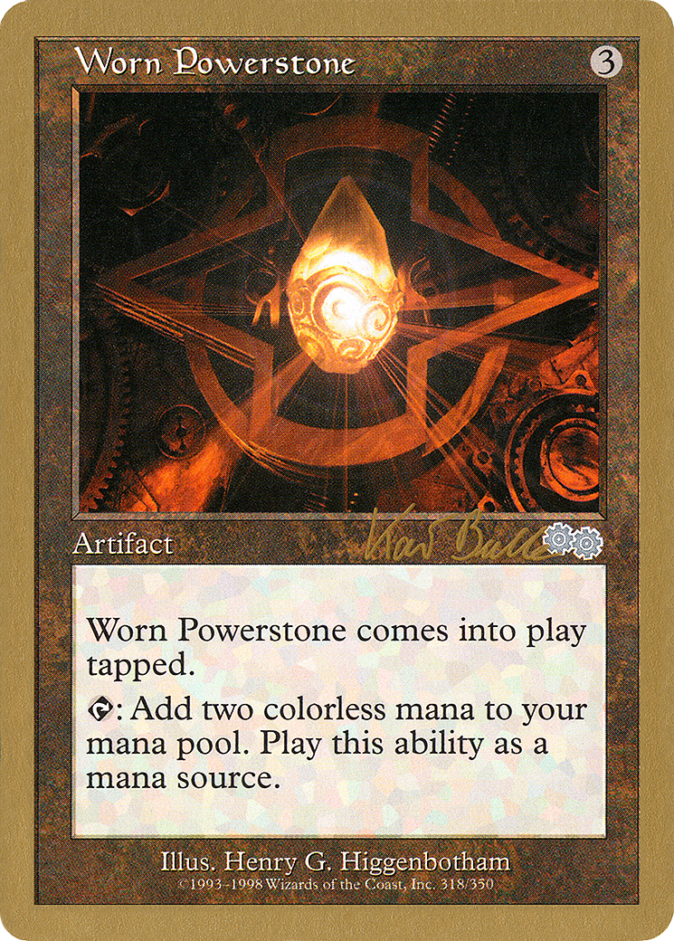 Worn Powerstone (Kai Budde) [World Championship Decks 1999] | Silver Goblin