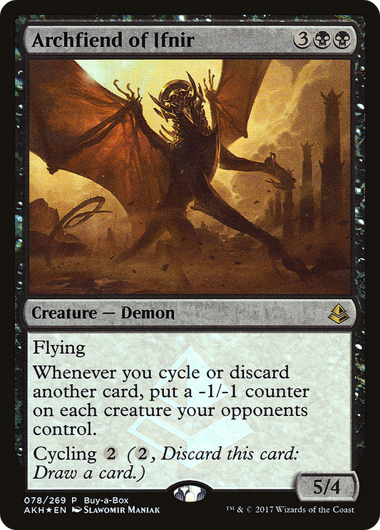 Archfiend of Ifnir (Buy-A-Box) [Amonkhet Promos] Foil