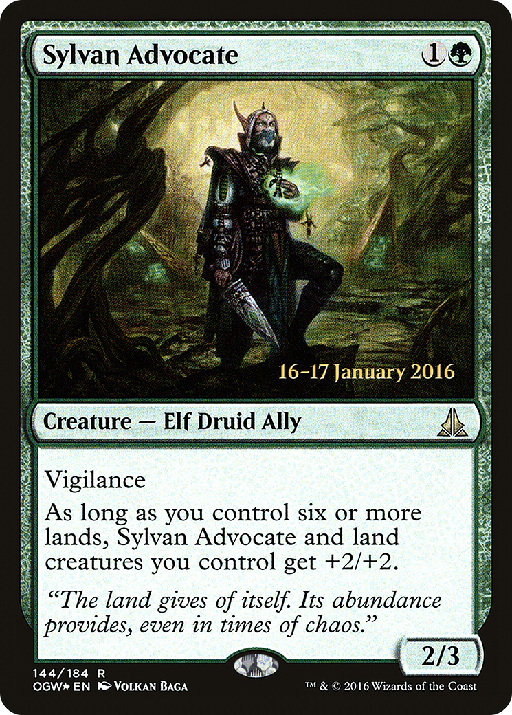 Sylvan Advocate [Oath of the Gatewatch Prerelease Promos] | Silver Goblin