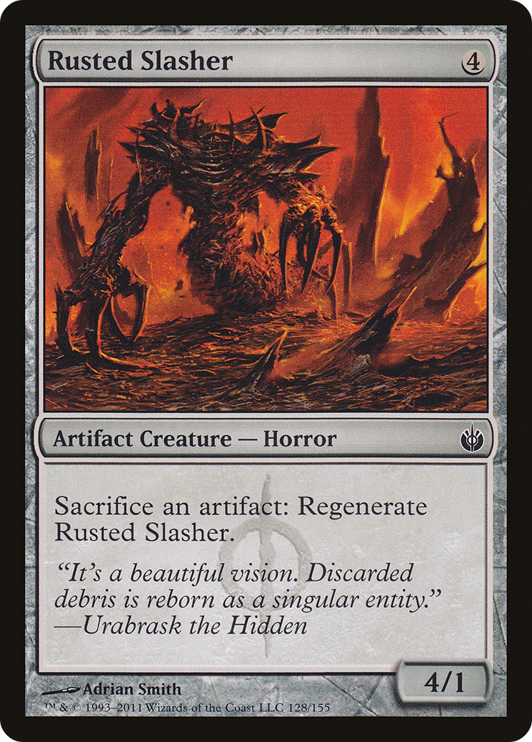 Rusted Slasher (128) Foil - Mirrodin Besieged