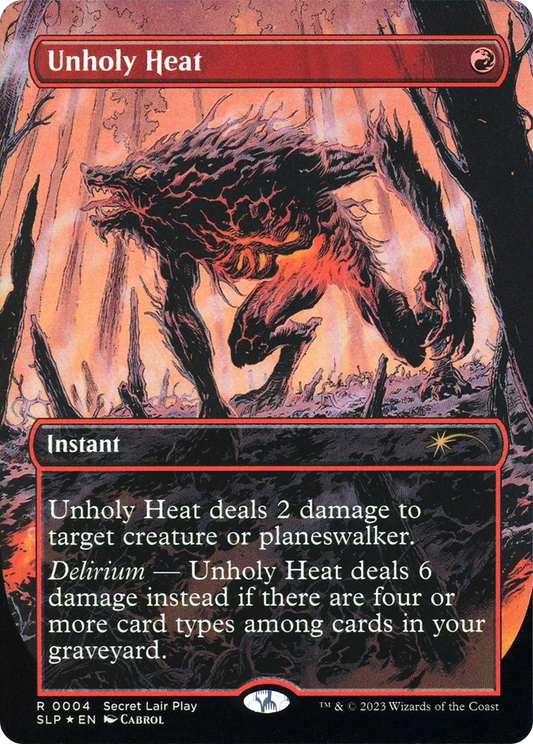 Unholy Heat (Borderless) [Secret Lair Showdown] Foil