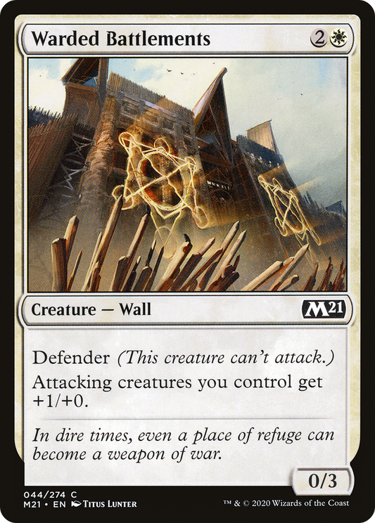 Warded Battlements [Core Set 2021] Foil