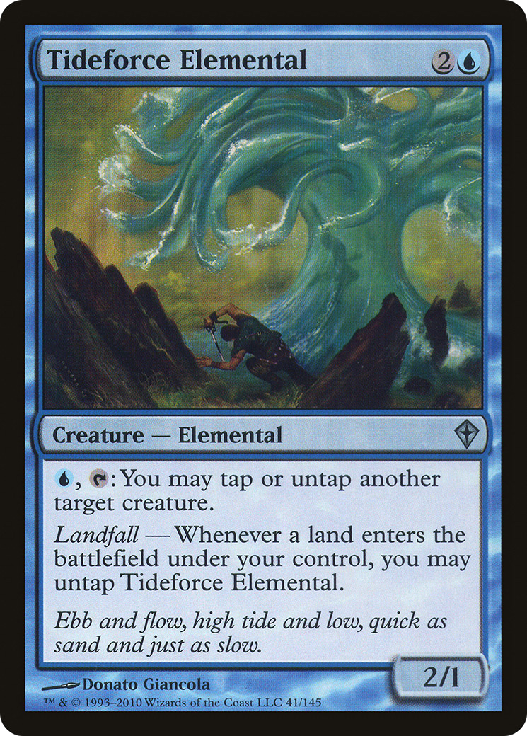 Tideforce Elemental [Worldwake] Foil