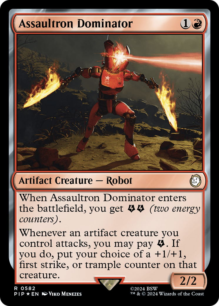 Assaultron Dominator (Surge Foil) [Fallout] | Silver Goblin