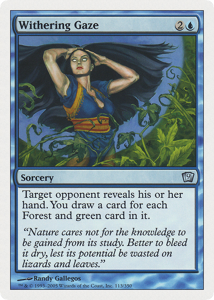 Withering Gaze (113) Foil - Ninth Edition