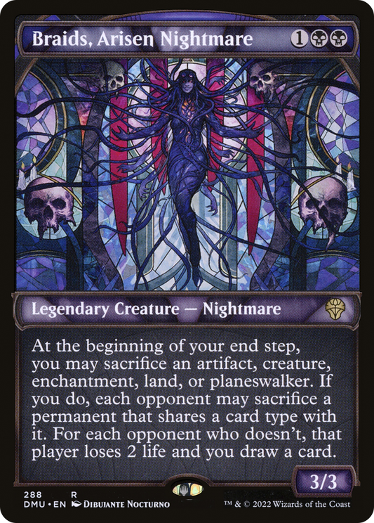 Braids, Arisen Nightmare (Showcase) [Dominaria United] Foil