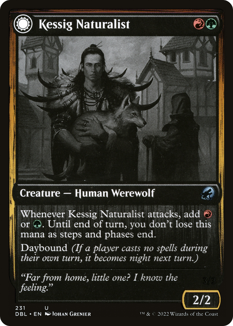 Kessig Naturalist // Lord of the Ulvenwald [Innistrad: Double Feature] Foil