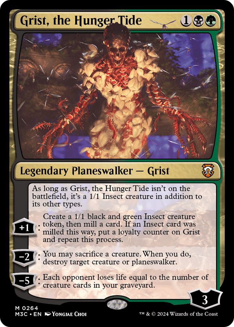 Grist, the Hunger Tide (Ripple Foil) [Modern Horizons 3 Commander] | Silver Goblin