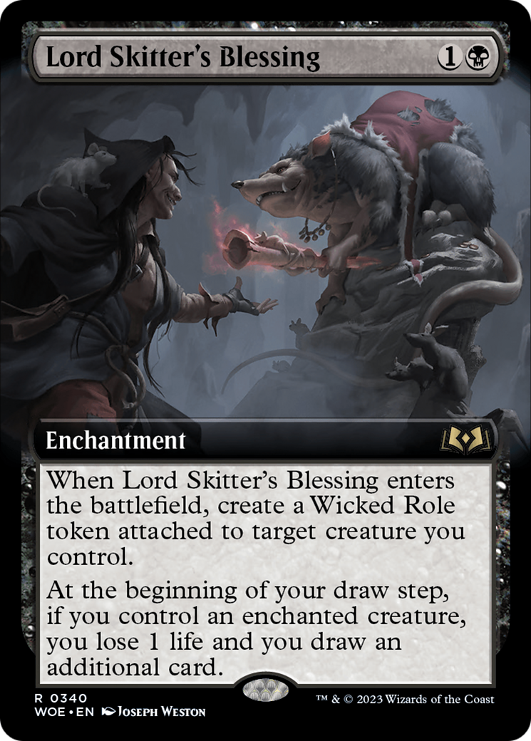 Lord Skitter's Blessing (Extended Art) [Wilds of Eldraine] | Silver Goblin