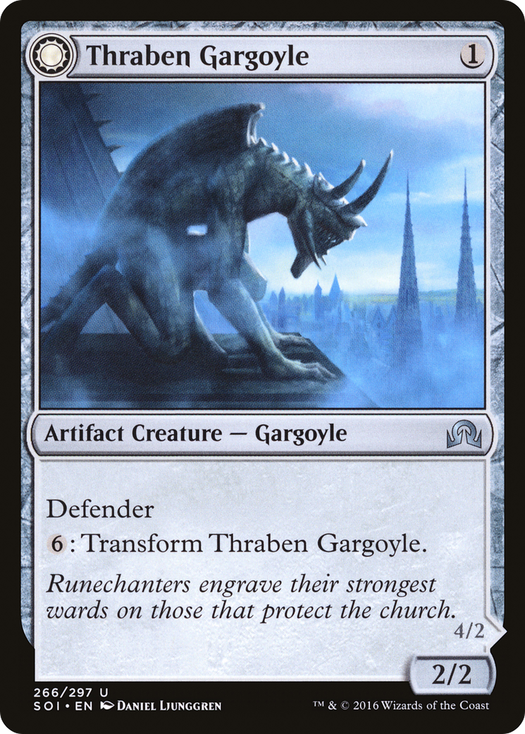 Thraben Gargoyle (266) Foil - Shadows over Innistrad