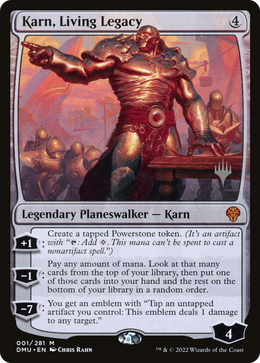 Karn, Living Legacy (Promo Pack) [Dominaria United Promos] Foil