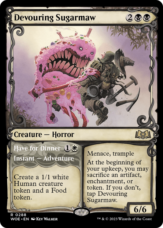Devouring Sugarmaw // Have For Dinner (Showcase) [Wilds of Eldraine] Foil