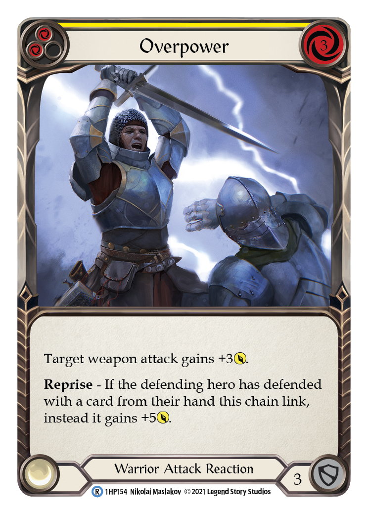 Overpower (Yellow) [1HP154] (History Pack 1) | Silver Goblin