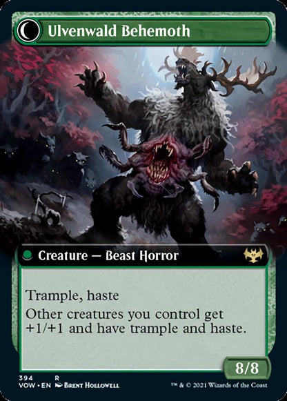 Ulvenwald Oddity // Ulvenwald Behemoth (Extended Art) [Innistrad: Crimson Vow] Foil