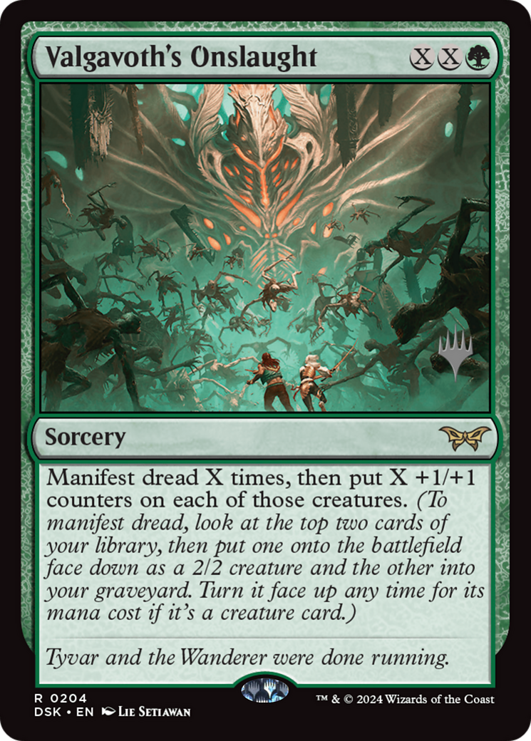 Valgavoth's Onslaught [Duskmourn: House of Horror Promos] Foil