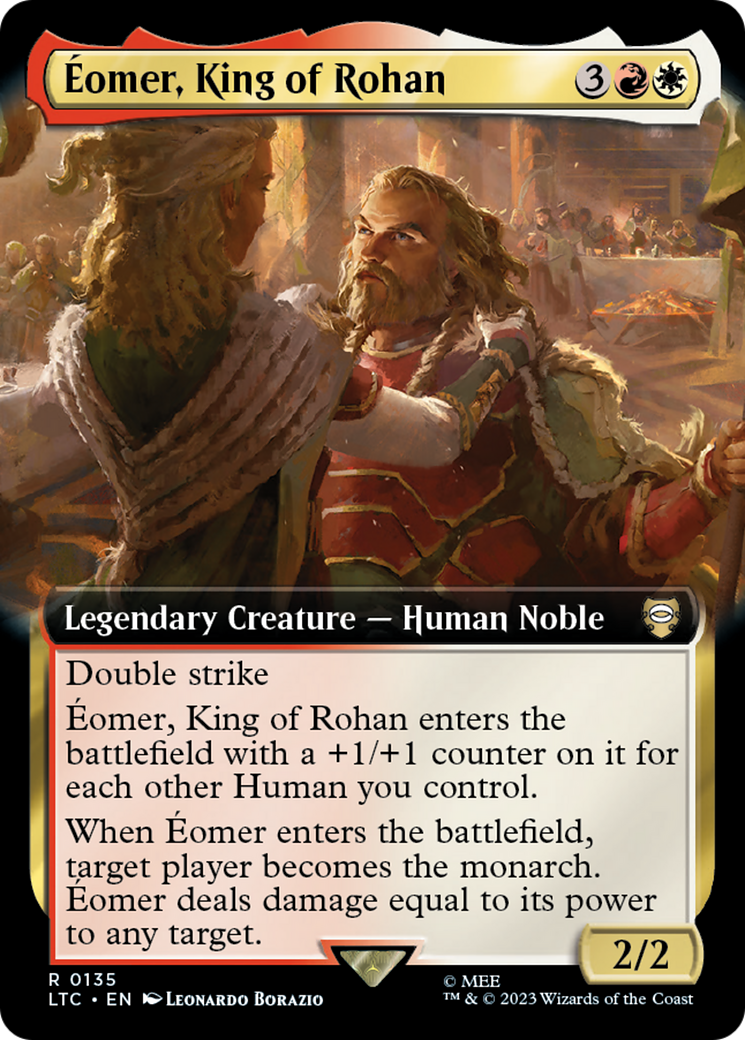 Eomer, King of Rohan (Extended Art) [The Lord of the Rings: Tales of Middle-Earth Commander] Foil