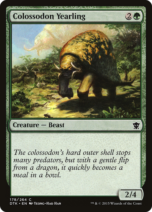 Colossodon Yearling [Dragons of Tarkir] Foil