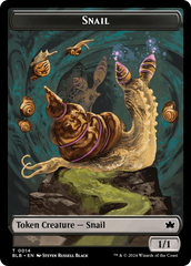 Snail // Thundertrap Trainer Double-Sided Token [Bloomburrow Tokens] | Silver Goblin