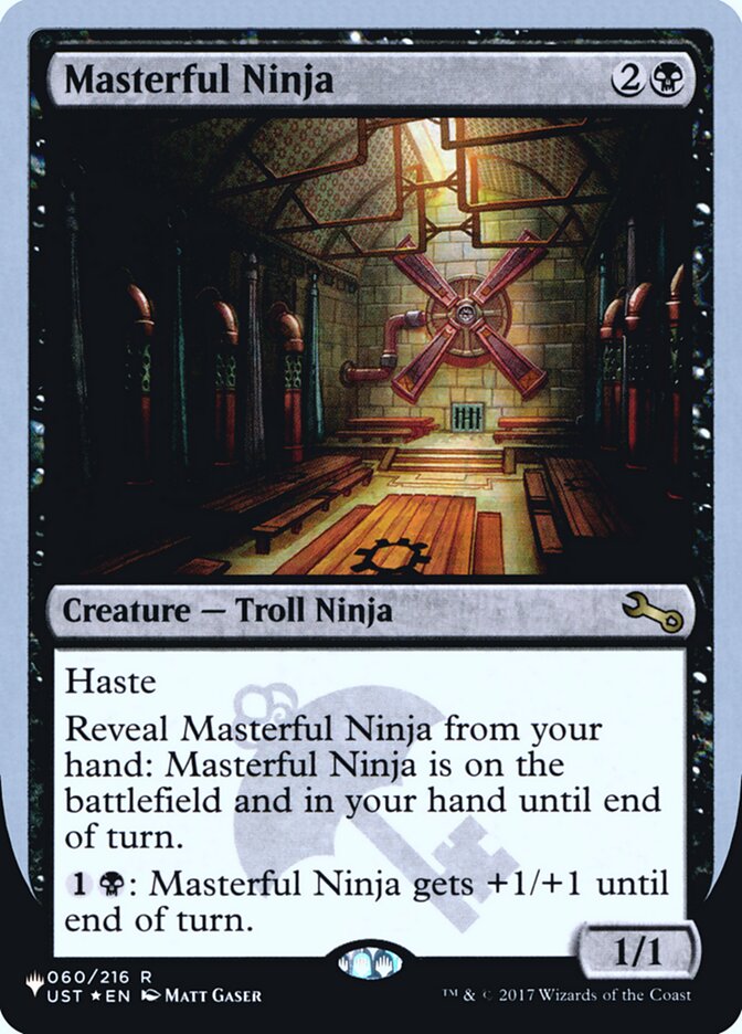 Masterful Ninja (Unfinity Foil Edition) [The List] | Silver Goblin