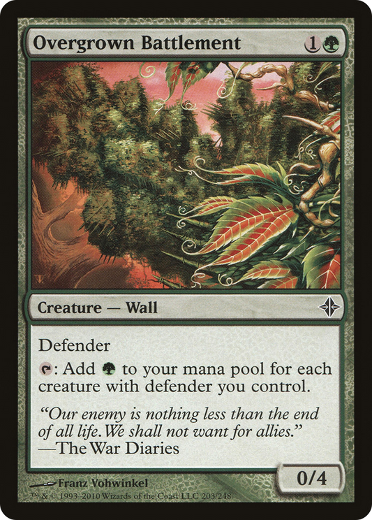 Overgrown Battlement [Rise of the Eldrazi] Foil