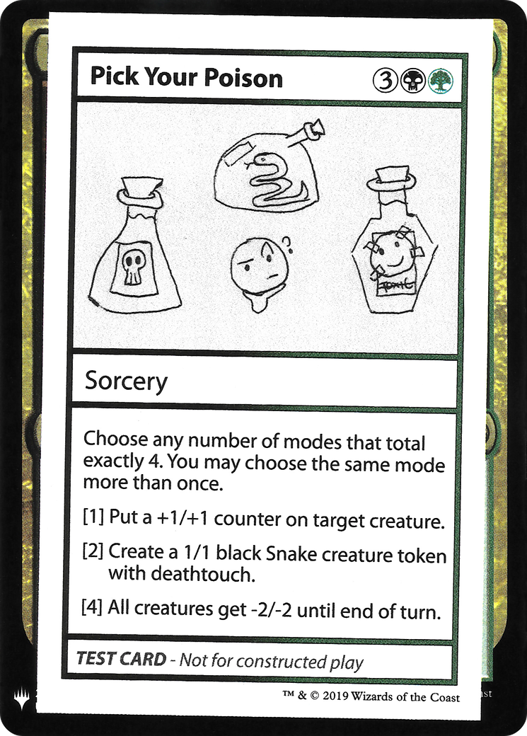 Pick Your Poison [Mystery Booster Playtest Cards]