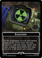 Radiation // Warrior Double-Sided Token [Fallout Tokens] | Silver Goblin