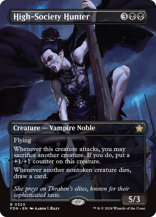 High-Society Hunter (Borderless) [Foundations] Foil
