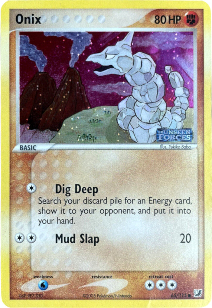 Onix (65/115) (Stamped) [EX: Unseen Forces] | Silver Goblin