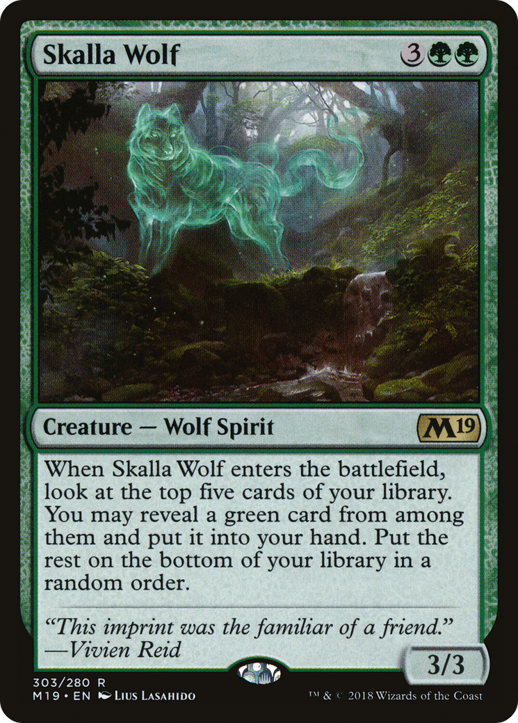 Skalla Wolf [Core Set 2019] | Silver Goblin