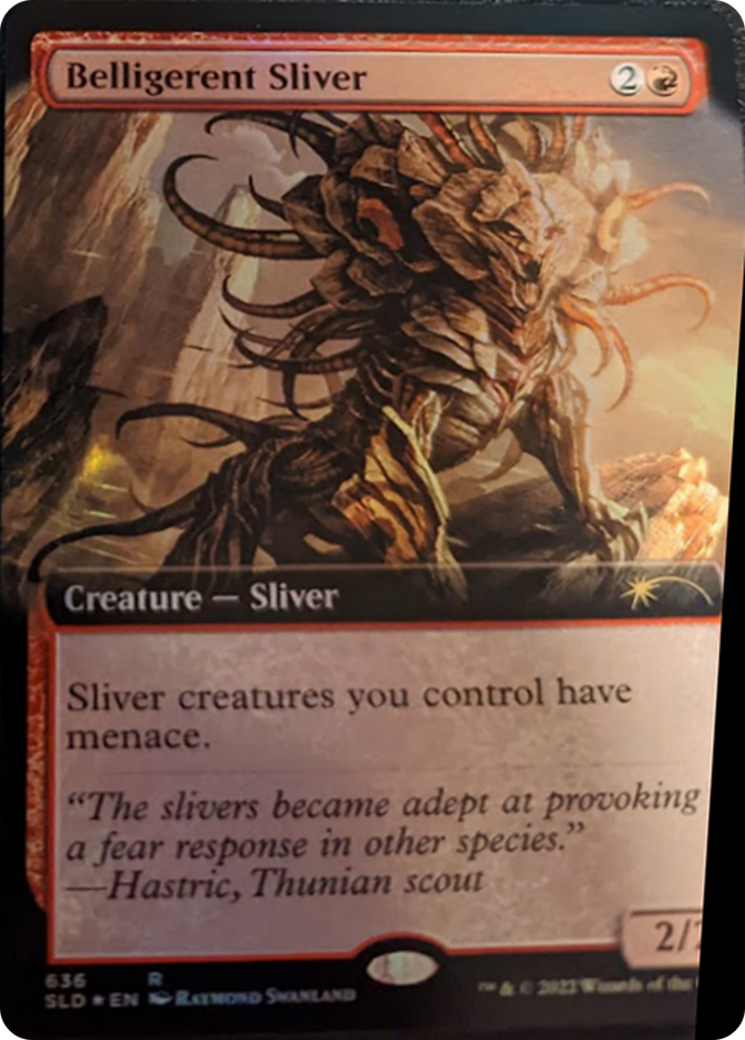 Belligerent Sliver (Extended Art) [Secret Lair Drop Series] | Silver Goblin