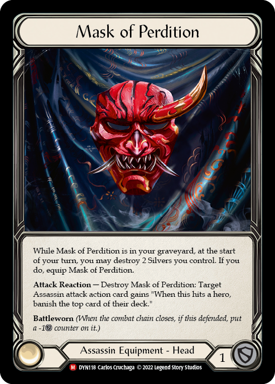 Mask of Perdition [DYN118] (Dynasty)  Cold Foil | Silver Goblin