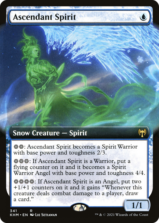 Ascendant Spirit (Extended Art) [Kaldheim] Foil