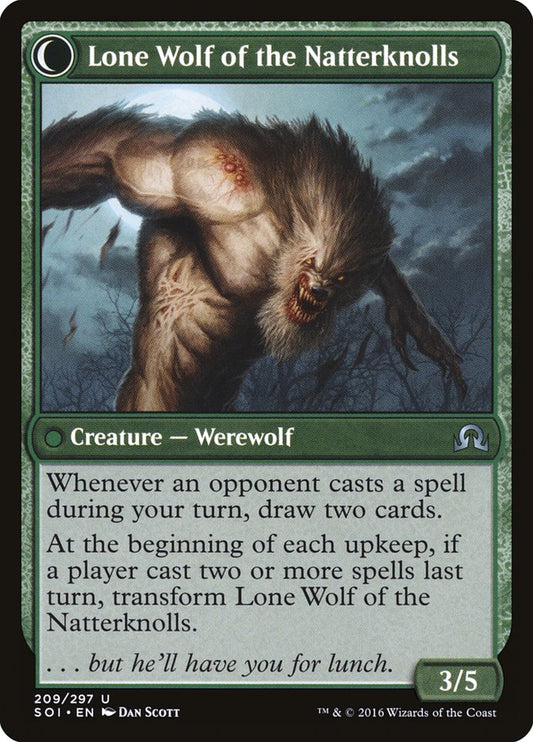 Hermit of the Natterknolls // Lone Wolf of the Natterknolls [Shadows over Innistrad] Foil