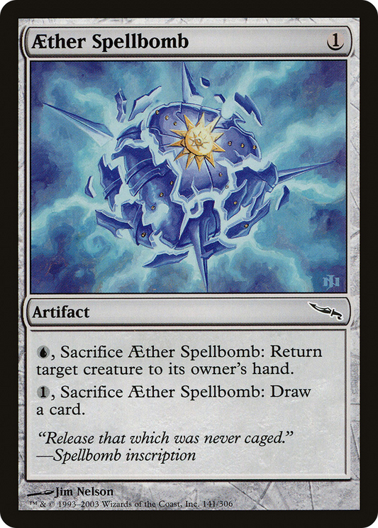Aether Spellbomb [Mirrodin] Foil