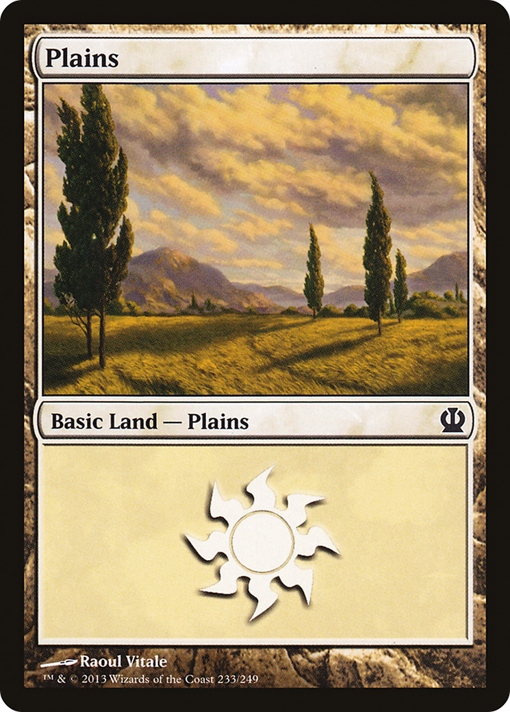 Plains (233) [Theros] Foil