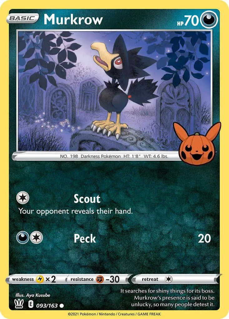 Murkrow (093/163) [Trick or Trade] | Silver Goblin