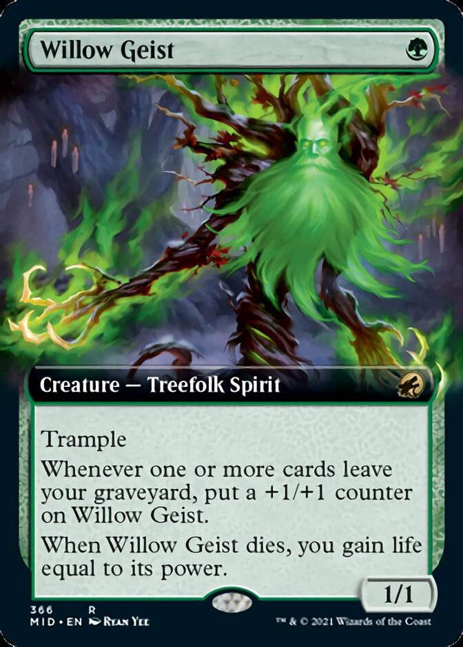 Willow Geist (Extended Art) [Innistrad: Midnight Hunt] | Silver Goblin