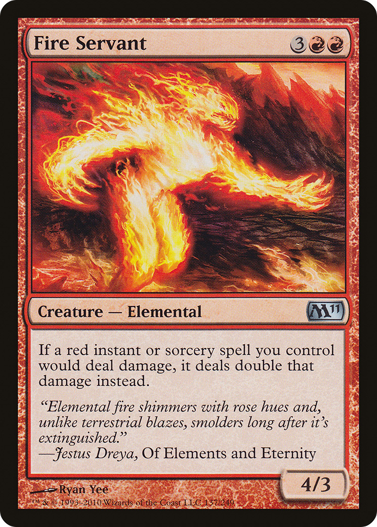 Fire Servant (137) Foil - Magic 2011