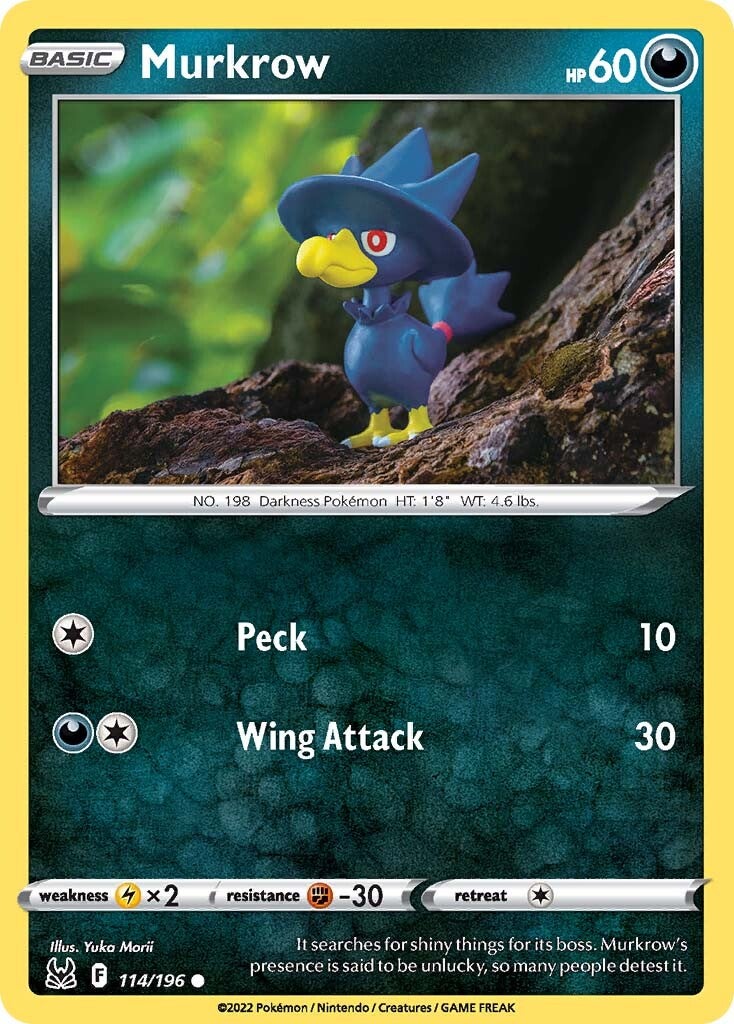 Murkrow (114/196) [Sword & Shield: Lost Origin] | Silver Goblin