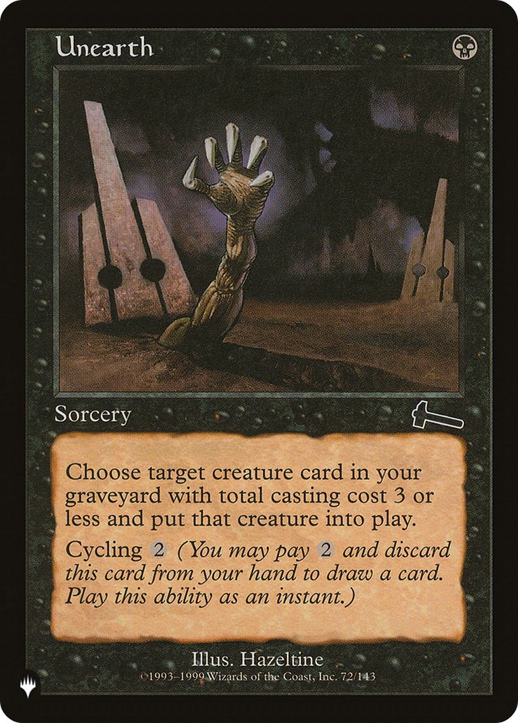 Unearth [The List Reprints] | Silver Goblin