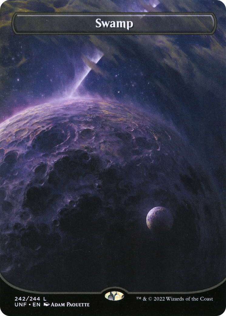 Swamp (242) (Orbital Space-ic Land) [Unfinity] Foil