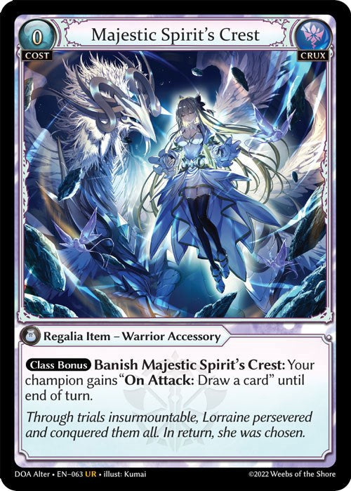 Majestic Spirit's Crest (063) [Dawn of Ashes: Alter Edition] Foil