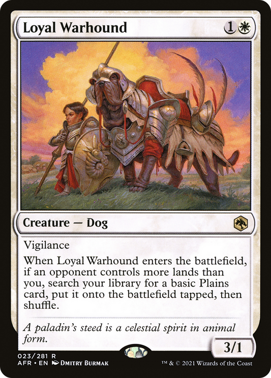 Loyal Warhound [Dungeons & Dragons: Adventures in the Forgotten Realms] Foil