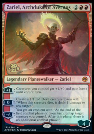 Zariel, Archduke of Avernus [Dungeons & Dragons: Adventures in the Forgotten Realms Prerelease Promos] | Silver Goblin