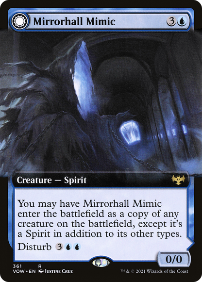 Mirrorhall Mimic // Ghastly Mimicry (Extended Art) [Innistrad: Crimson Vow]